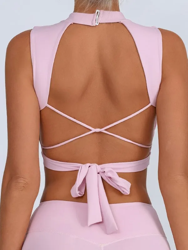 ZASUWA Female Beautiful Back Bow-knot Quick Dry Sports Bras