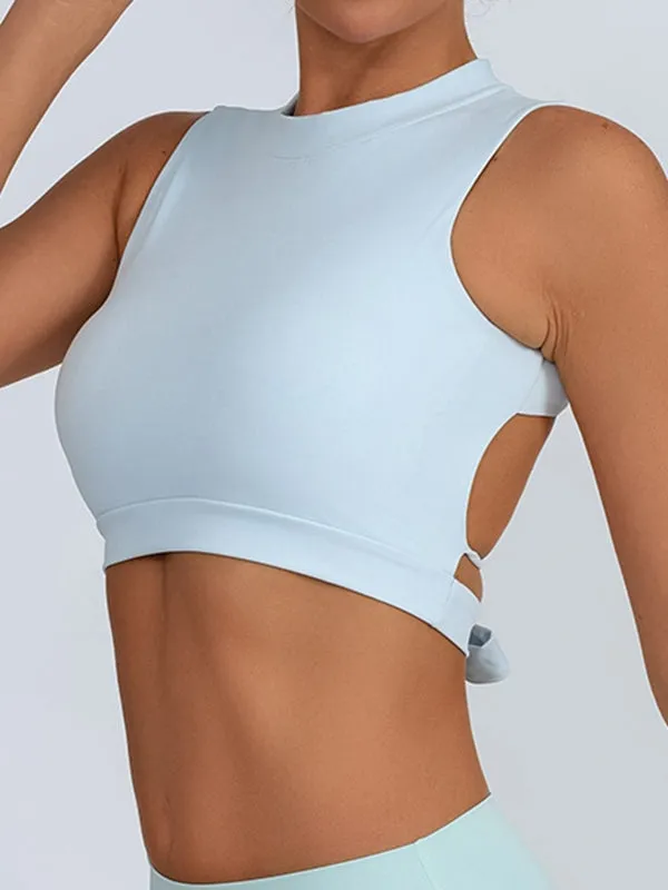 ZASUWA Female Beautiful Back Bow-knot Quick Dry Sports Bras