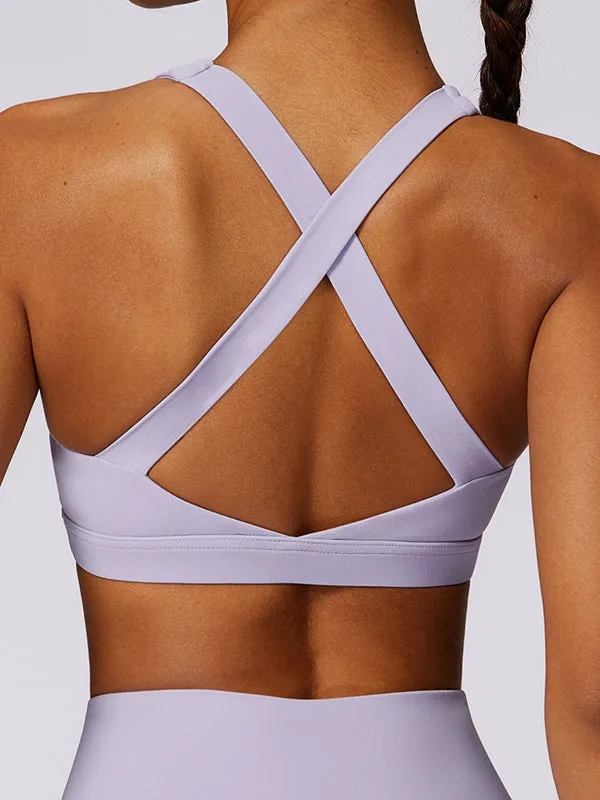 ZASUWA Female Quick-dry Cross Back Sports Bras