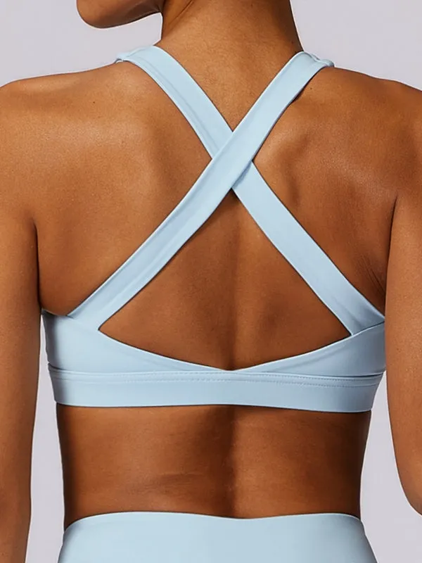 ZASUWA Female Quick-dry Cross Back Sports Bras