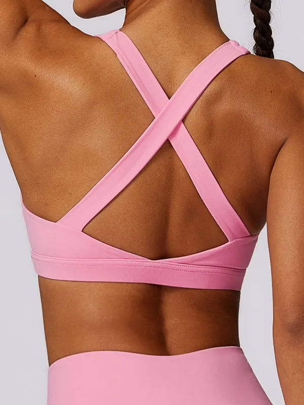 ZASUWA Female Quick-dry Cross Back Sports Bras