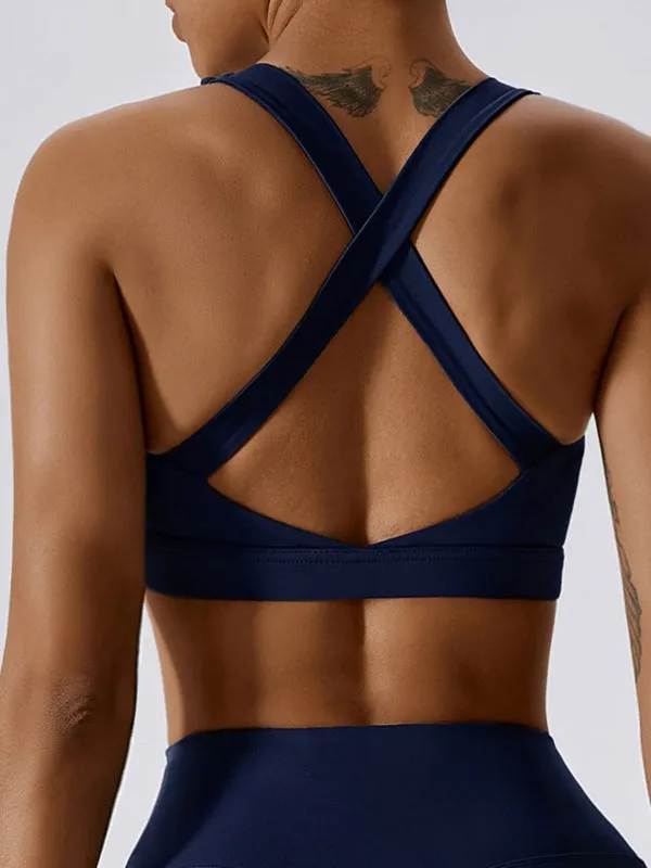 ZASUWA Female Quick-dry Cross Back Sports Bras