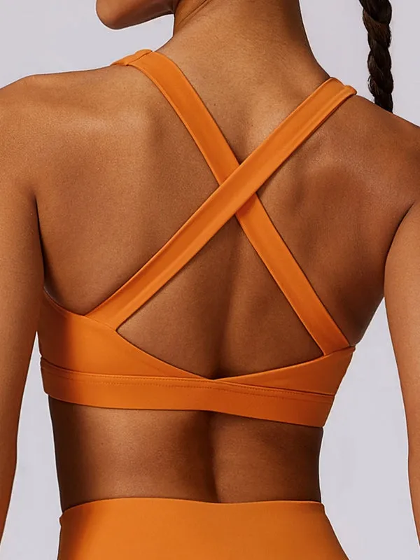 ZASUWA Female Quick-dry Cross Back Sports Bras