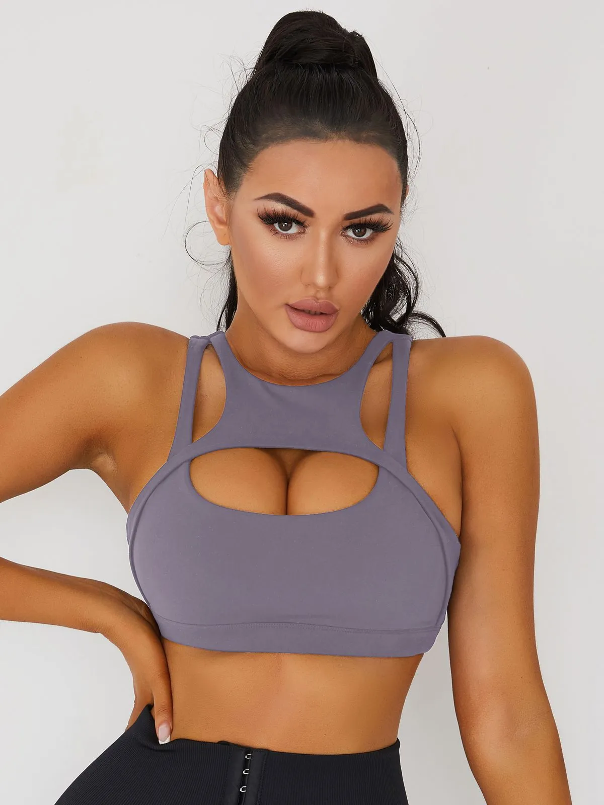 ZASUWA Female Sexy Cutout Sports Bras