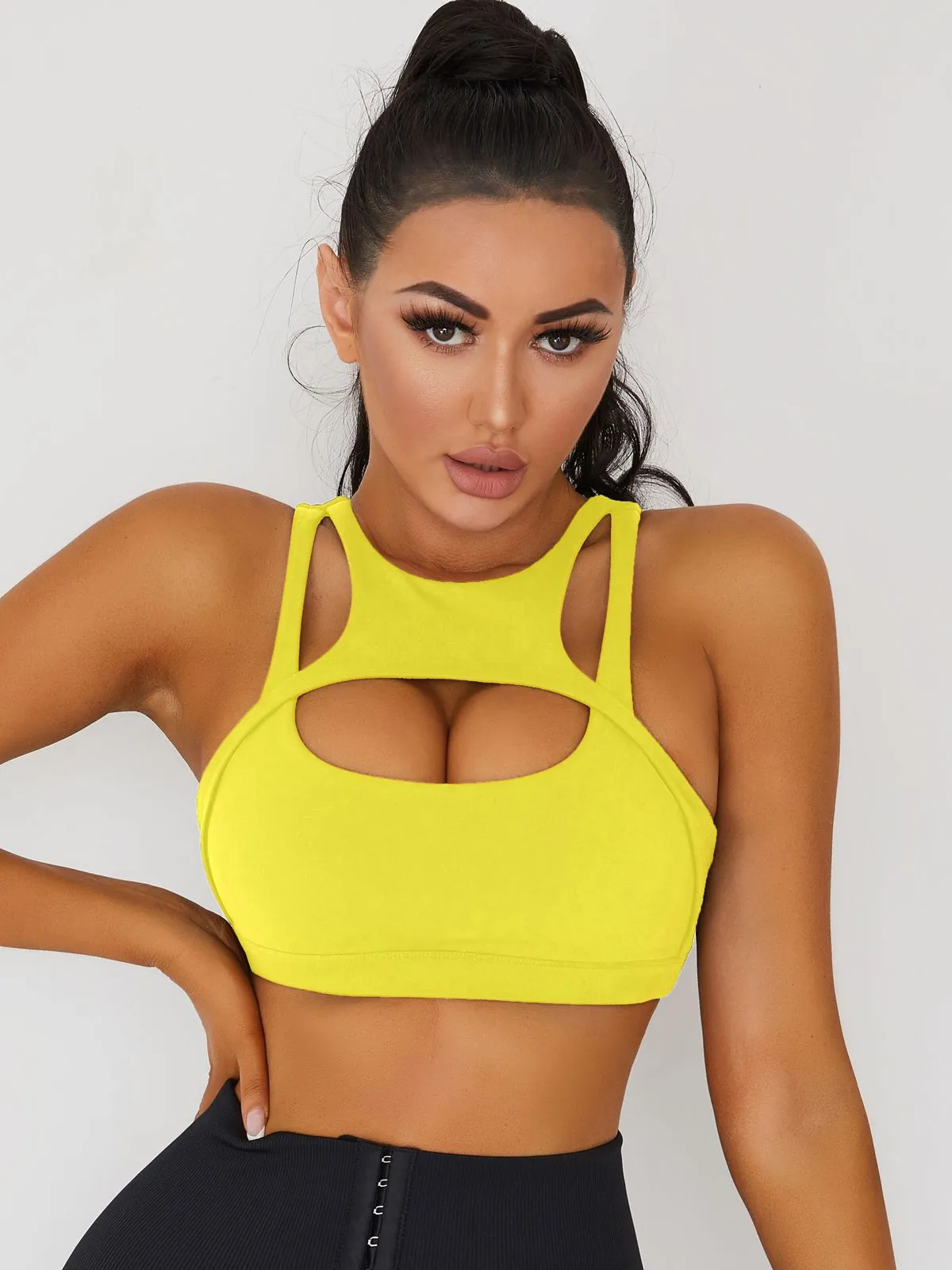 ZASUWA Female Sexy Cutout Sports Bras