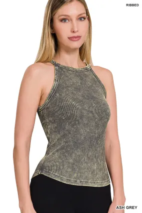 Zenana Mineral Wash Tank, Ash Black